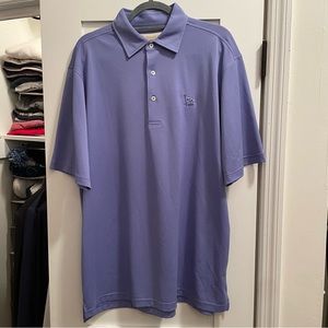 DONALD ROSS Golf L Large Polo Short Sleeve Shirt Lavender
